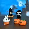 Decorative Objects Figurines 1PC Miniature Halloween Mini Ghost Pumpkin Home Decoration Festival DIY Resin Craft 230921