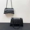 Crush Hourglass Chain Bag designer mode kvinnliga lady handväskor remmar axel crossbody tote purse äkta kalvskinn läder 7a