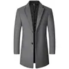 Men's Wool Blends Men Long Winter Jackets Trench Coats 40 Autumn Male Business Casual Size 4XL 230927