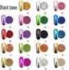 مساحيق أكريليك السوائل 1pc 19colors الأظافر اللمعان مرآة مسحوق كروم الغبار الصباغ 0.5g الطلاء تراجع معاد