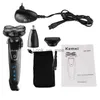 Shaver electric 4in1 حلاقة كهربائية قابلة للغسل للرجال أكياس أكياس الوجه الكهربائية لحيته اللحية التي يتم إعادة شحنها قابلة للشحن آلة حلاقة الصلع yq230928