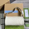 Designer-Ketten-Umhängetasche für Damen, Luxusmarke, modische Frau, Mini-Leder, Blondie, Messenger-Brieftasche, Klappe, runde, ineinandergreifende Umhängetasche, Einkaufstasche, Weiß, Schwarz und Rosa