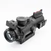 البصريات PRISM SCOPE 4X32 نطاقات البندقية التكتيكية مع نطاق شبكي أخضر أحمر مضاء مناسبة لبيكاتيني أو ويفر للسكك الحديدية للصيد