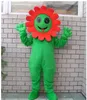 Halloween Green Sunflower Mascot Costume Cartoon Anime Postacie Posta