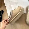 أستراليا مصممة أحذية تسمان تازن شتاء من جلد الغنم منصة شت
