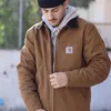 2023 رجال "الإصدار العالي" Carhart Coat American Retro Detroit Lapel Wash Work