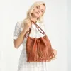 Moda retrò con frange Borse a tracolla da donna Tote Nuova borsa Borse a tracolla con nappe Borsa a tracolla con nappe