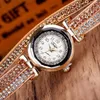 Moda donna cinturino in pelle quadrante piccolo Relogio Feminino bracciale con diamanti orologi da polso al quarzo numeri arabi orologio da polso2738