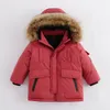 Manteau en duvet MARC JANIE garçons vestes d'hiver en plein air épais Ultra léger avec col en fourrure de raton laveur veste bouffante 213578 230928