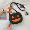 Totes Halloween drôle citrouille 2023 automne nouvelle mode personnalisé créatif tendance épaule sac pour femmes biais Bag09stylishyslbags