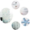 Shower Curtains 1 Set Modern Curtain Starfish Partition Fresh & Pcs Rod