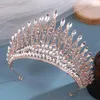 Hoofddeksels Bruid Strass Kroon Bruiloft Tiara Glinsterende Steentjes Haar Verstelbaar Voor Verjaardagsfeestje Volwassen Ceremonie PR Verkoop