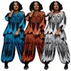 Vêtements ethniques 2 pièces ensemble vêtements africains pour femmes chemise hauts pantalons à jambes larges costumes d'été imprimés tenues décontractées en vrac ensembles