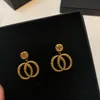 Örhänge Ny vintage bokstav G Bee Pendant Stud örhängen för kvinnor designer smycken mode varumärke parti gåva