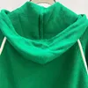 921 2023 Sonbahar Pist Sweater Uzun Kollu Kapşonlu Külot Siyah Yeşil Flora Baskı Moda Günlük Kadın Giysileri Lixuan