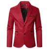 Costumes pour hommes Chemise Hommes Costume Hommes D'affaires Formel Mariage Casual Premium Stretch Motif Slim Bouton Poche Classique Fit Blazer