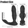 Brinquedo sexual massageador telescópico vibratório butt plug vibrador anal app controle remoto pênis brinquedos para homens bunda vibrador massageador de próstata