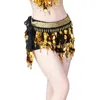 Stage Wear Women Belly Dance Sequins Scarf Bling Waist Chain Belt Hip Tassel Costume Ladies Dancing