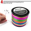 Braid Line JOF 300M 500M 1000M 8 Strands 4 Strands 10-80LB PE Braided Fishing Wire Multifilament Super Strong Fishing Line Japan Multicolor 230927