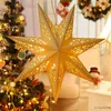 Decoraciones navideñas colgantes de estrella hueca decoración navideña para el hogar regalos navideños adornos navideños Año Nuevo