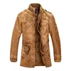 Jaqueta de couro masculina de couro sintético de inverno, jaqueta de couro de lã grossa, casaco longo, moda quente, casual, roupas vintage para homens, jaqueta de motociclista Steampunk 230927