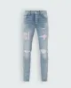 Designer jeans jeans split pantaloni in denim slim fit hip hop bottone hip hop maschi elastic womens bule slim viola jean true 765635377