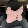 Pillow Car Headrests Neck Protection Pillows Female Creative Cartoon Cute Plush Seats Bear Waist