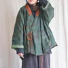 Trench da donna Cappotto da donna in lino retrò patchwork con scollo a V Cappotto con lacci Parka da donna Capispalla corto femminile 2023 Lino vintage