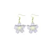 Stick Creative Earring For Women Resin Flower Sakura Drop Earrings Children Handmade Jewelry Diy Gifts Delivery Smt2K