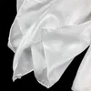 Foulards 100 pure soie plaine blanc 8mm Habotai roulé à la main dame longue écharpe pour la peinture et la teinture 230927