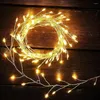 Saiten 200/400 LED Weihnachts-Cluster-Licht mit Fernbedienung im Freien Feuerwerkskörper Fee Kupferdraht String Girlande für Baumkranz