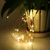 UMLIGHT1688 Batteri drivs 10m 100LEDS Micro LED Copper Silver Cord Wire String Lights Christmas Copper Fairy Light LL