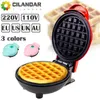 Elektrische Backformen 110 V 220 V Elektrische Mini Waffeleisen Maschine Küche Kochgerät für Kinder Frühstück Dessert Topf Kleine Spiegeleier L230928