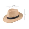 Berets 2023 Summer And Autumn Straw Hat Big Brim Single Silk Flat Cowboy Outdoor Sun Men's Knight