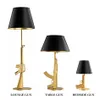 Moderne vintage Gun Tafellamp Gegalvaniseerde Design Bureaulamp Goud Zilver Metaal Decor voor Woonkamer Lezen Slaapkamer Bedside235y