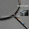 Badminton Rackets 100 Full Carbon Fiber Strung 10U Tension 2235LBS 13kg Training Racquet Speed Sports With Bags For Adult 230927