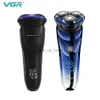 Electric Shaver Vgr 3 Heads Electric Shaver Razor Pinjing Shaving Machine Led Digital Display Rechargeble 3D Trimmer Beard Men Washable Black YQ230928