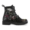 Boots Skull Flower Print High-Top Sneaker Boot Autumn Winter Fashion Woman Ankle Boots Adult Botas Mujer Plus Size 43 Goth 230928