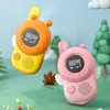 Toy Phones 2 pièces dessin animé sans fil enfants talkie-walkie interphone Mini téléphone portable pour enfants jouets en plein air 3Km Transmission filles cadeau 230928