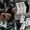 Herrstrumpor CBUM Sport Fitness Crossfit Men Bodybuilding Workout Gym Summer Basket Basket Running Patch Comfy Strumpor