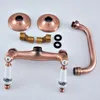 Kitchen Faucets Antique Red Copper Brass Wall Mounted Wet Bar Bathroom Vessel Basin Sink Cold Mixer Tap Swivel Spout Faucet Msf892