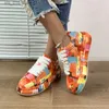 Fashion Autumn Spring Dress S And Women Platform Outdoor Trend Graffiti Shoes Comfortable Lace Up Flat Sneakers T pring hoes neakers