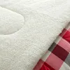 Sherpa Comforterセットの寝具セットFullqueen Red Polyesterセットピースキルトカバーツインサイズ230927