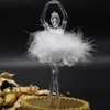 Maxsin 1PC fashion Acrylic three-dimensional ballerina dancer Pendant DIY Wedding creative home decoration tools Ornaments231U