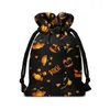 Totes Halloween Skull Halloween Drawstring Gift Bag Storage Bag07stylishyslbags