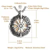 Hanger Kettingen Hzman Noorse Vegvisir Kompas Ketting Roestvrij Staal Retro Holle Zon Amet Sieraden Cadeau Voor Mannen Jongens Drop Delivery Dhqdf