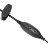Walkie talkie g form öronpiece bekväm stabil växellåda säkra pu svart multipurpose 2 vägs radio headset klart ljudkvalitet för xpr6000