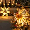 Decoraciones navideñas, colgante calado de papel navideño, decoración navideña para el hogar, regalo de Navidad, Año Nuevo