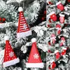 Décorations de noël arbre de noël flocon de neige chapeau chaussette pendentif suspendu joyeux noël décorations pour la maison noël bonne année