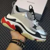 Triple S Hommes Femmes Papa Chaussures 17FW chaussures de sport Clear Bubble bottom hommes Baskets noir rouge Old Grandpa Trainer chaussures 36-45H